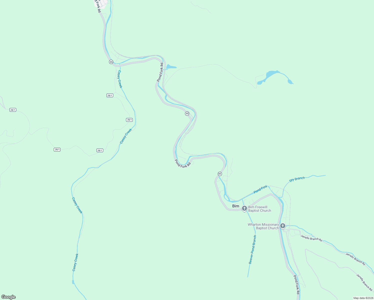 map of restaurants, bars, coffee shops, grocery stores, and more near Island Creek Road in Bim