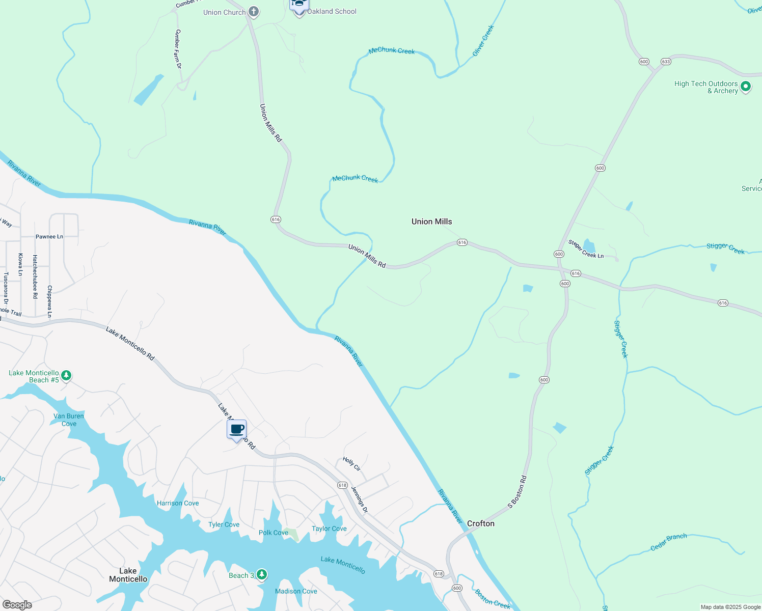 map of restaurants, bars, coffee shops, grocery stores, and more near 399 Two Rivers Drive in Troy