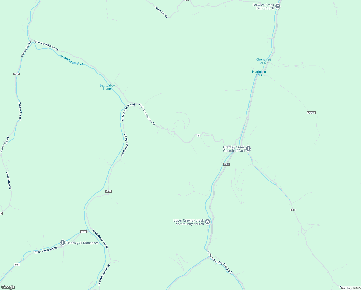 map of restaurants, bars, coffee shops, grocery stores, and more near 987 Smokehouse Fork-Crawley Creek Road in Chapmanville
