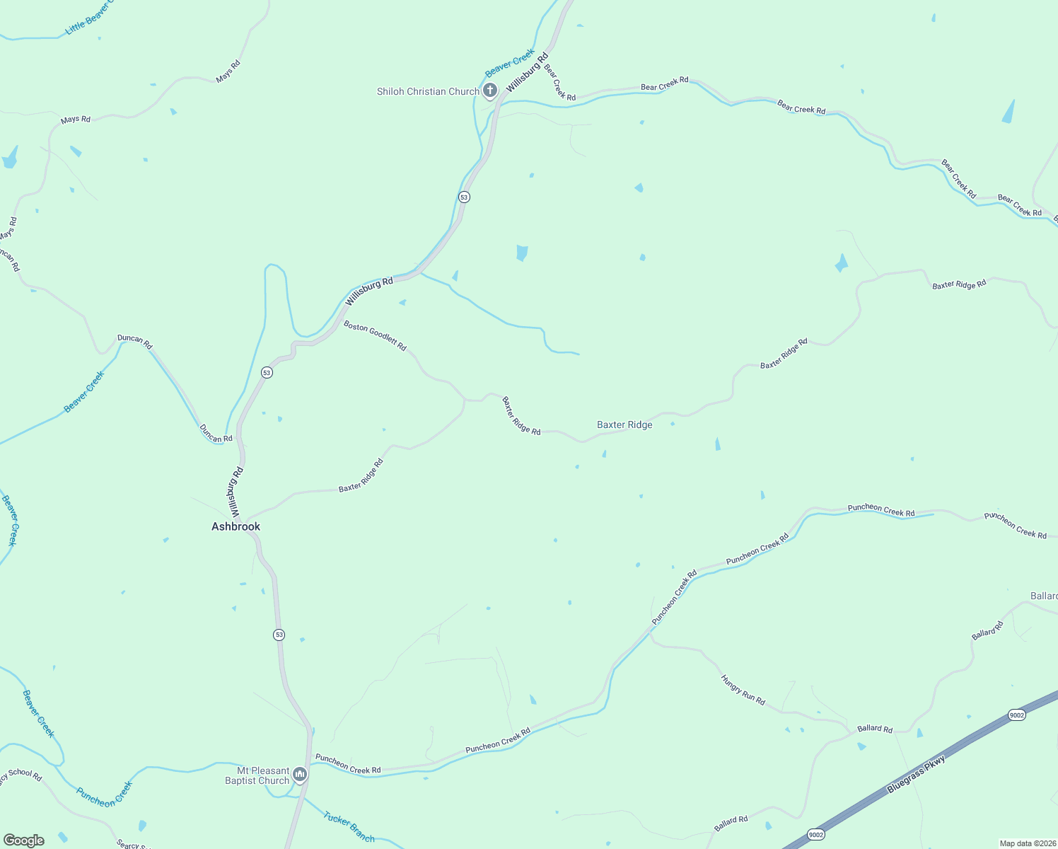 map of restaurants, bars, coffee shops, grocery stores, and more near 1447 Baxter Ridge Road in Lawrenceburg