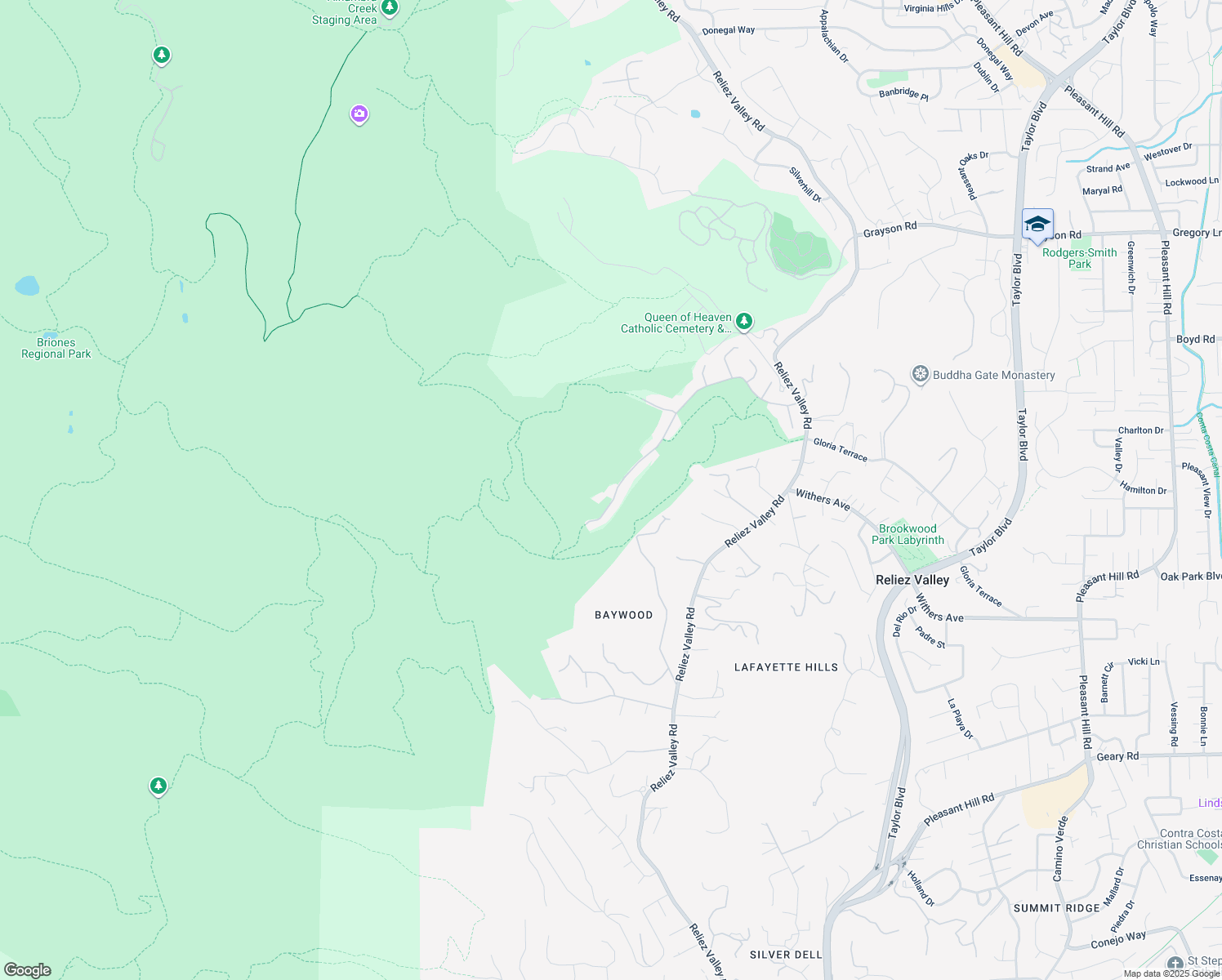 map of restaurants, bars, coffee shops, grocery stores, and more near 3466 Stage Coach Drive in Lafayette