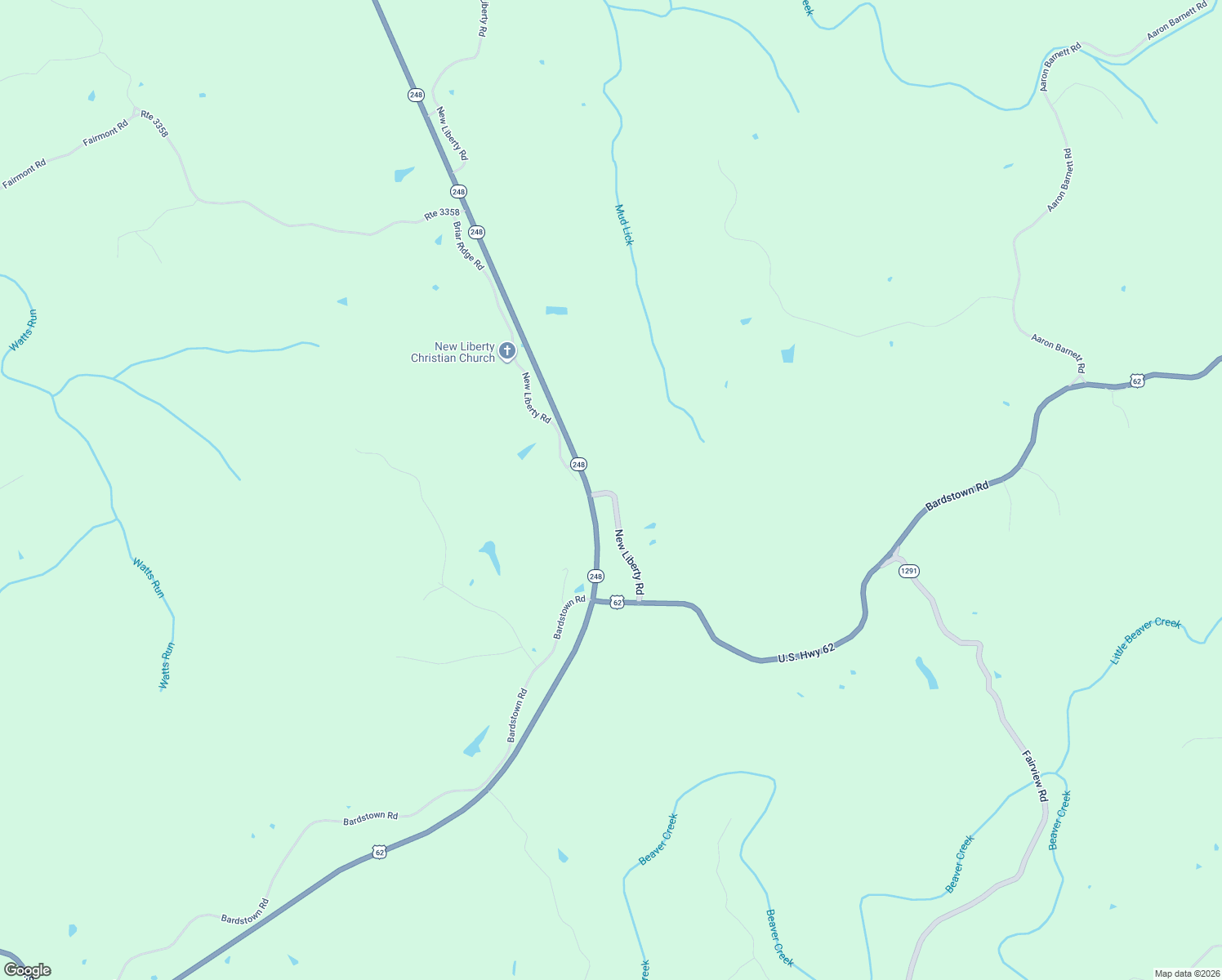 map of restaurants, bars, coffee shops, grocery stores, and more near 1070 New Liberty Road in Lawrenceburg
