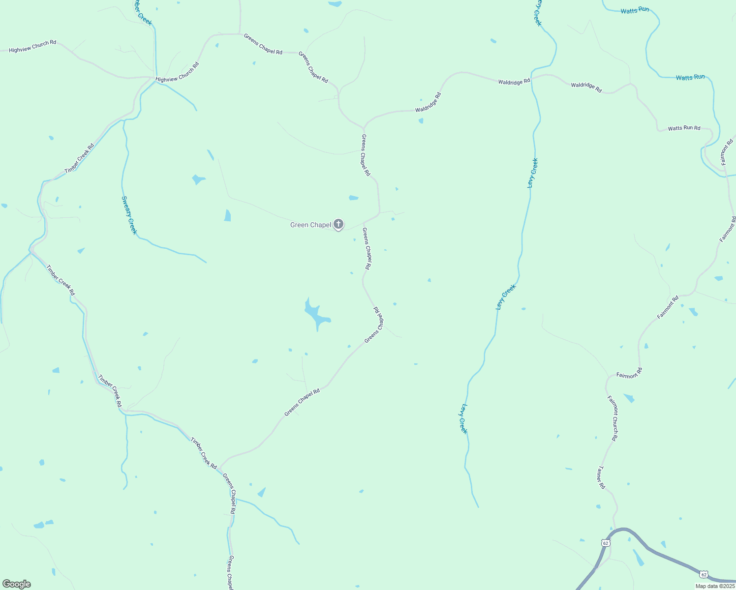 map of restaurants, bars, coffee shops, grocery stores, and more near 2279 Greens Chapel Road in Bloomfield