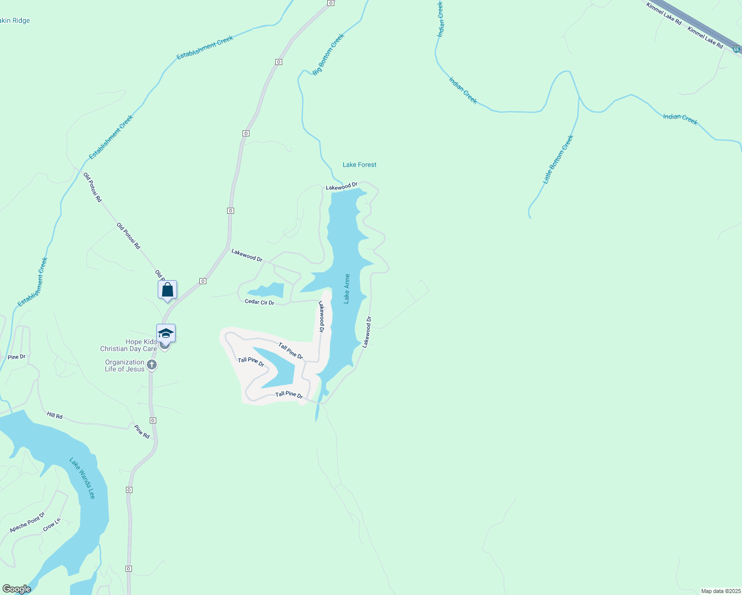 map of restaurants, bars, coffee shops, grocery stores, and more near 13499 Lakewood Drive in Ste. Genevieve