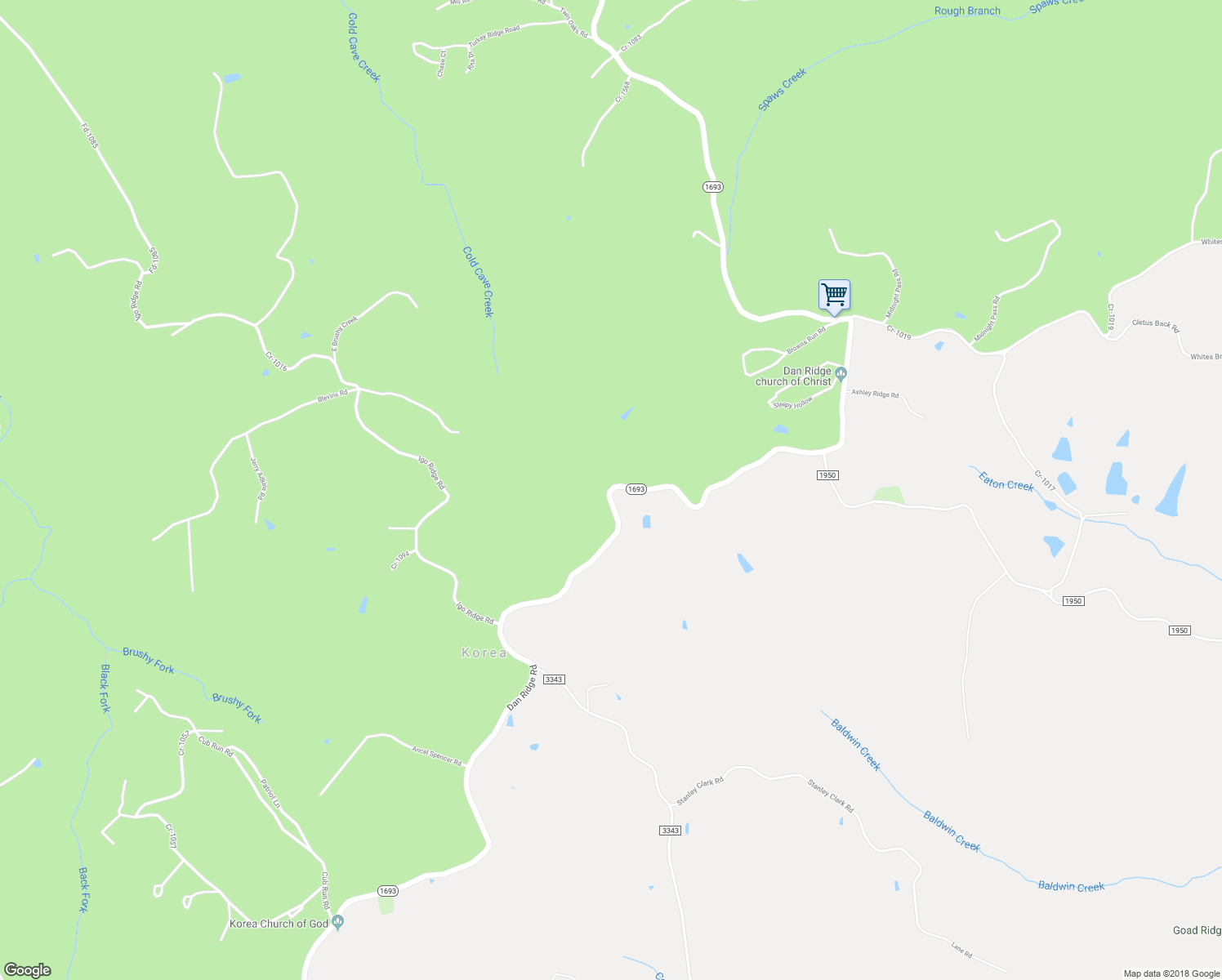 map of restaurants, bars, coffee shops, grocery stores, and more near Dan Ridge Road in Wellington