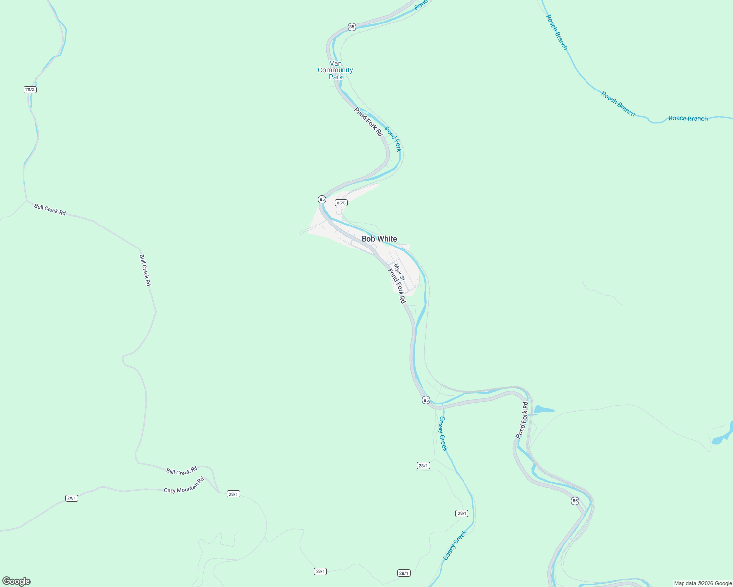 map of restaurants, bars, coffee shops, grocery stores, and more near 23836 Pond Fork Road in Bob White