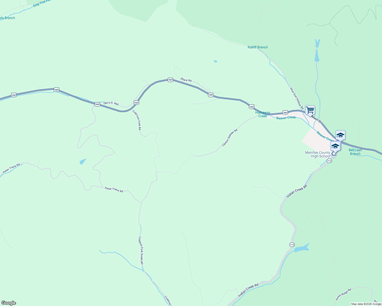 map of restaurants, bars, coffee shops, grocery stores, and more near in Frenchburg