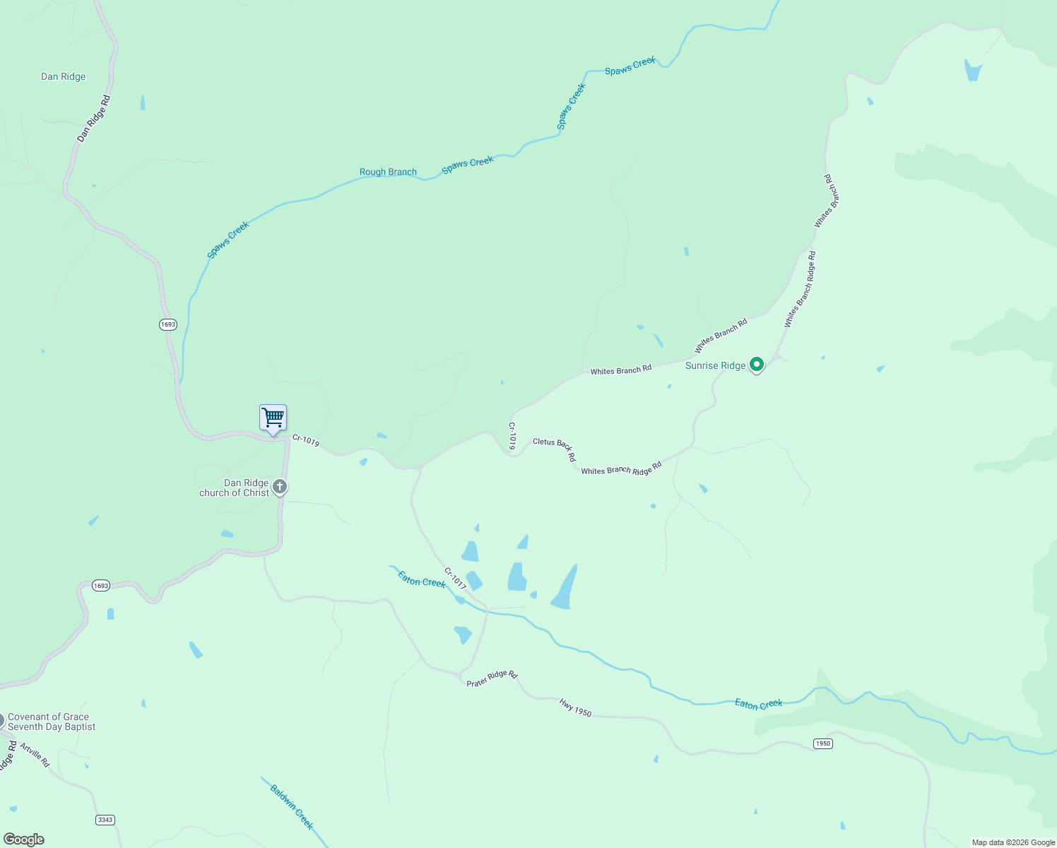 map of restaurants, bars, coffee shops, grocery stores, and more near Cr-1019 in Wellington