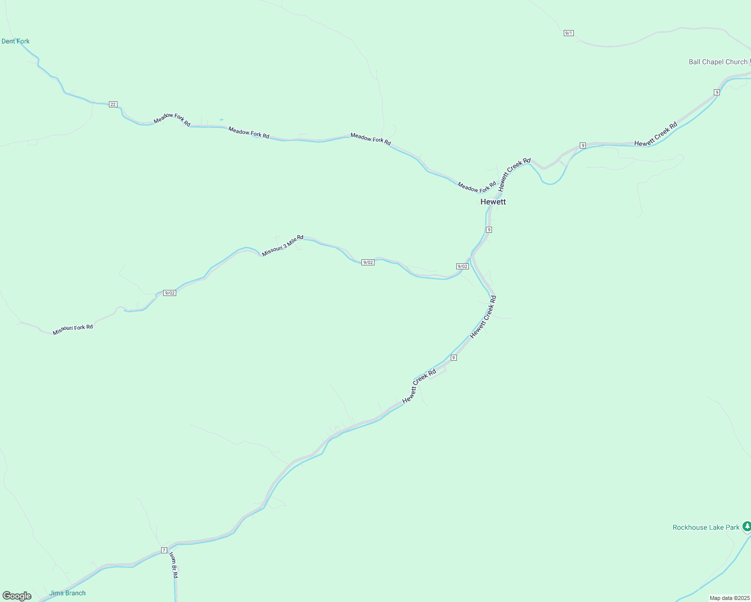 map of restaurants, bars, coffee shops, grocery stores, and more near 2105 Missouri 3 Mile Road in Hewett