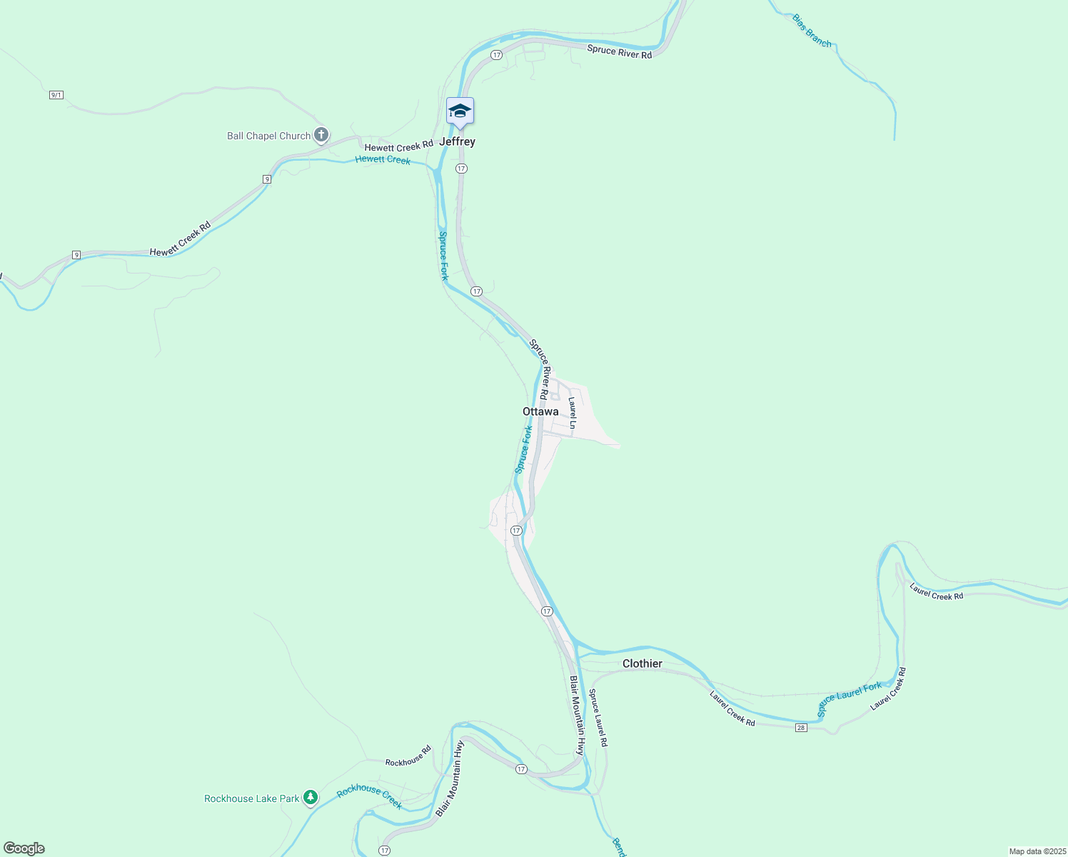 map of restaurants, bars, coffee shops, grocery stores, and more near 23541 Spruce River Road in Ottawa