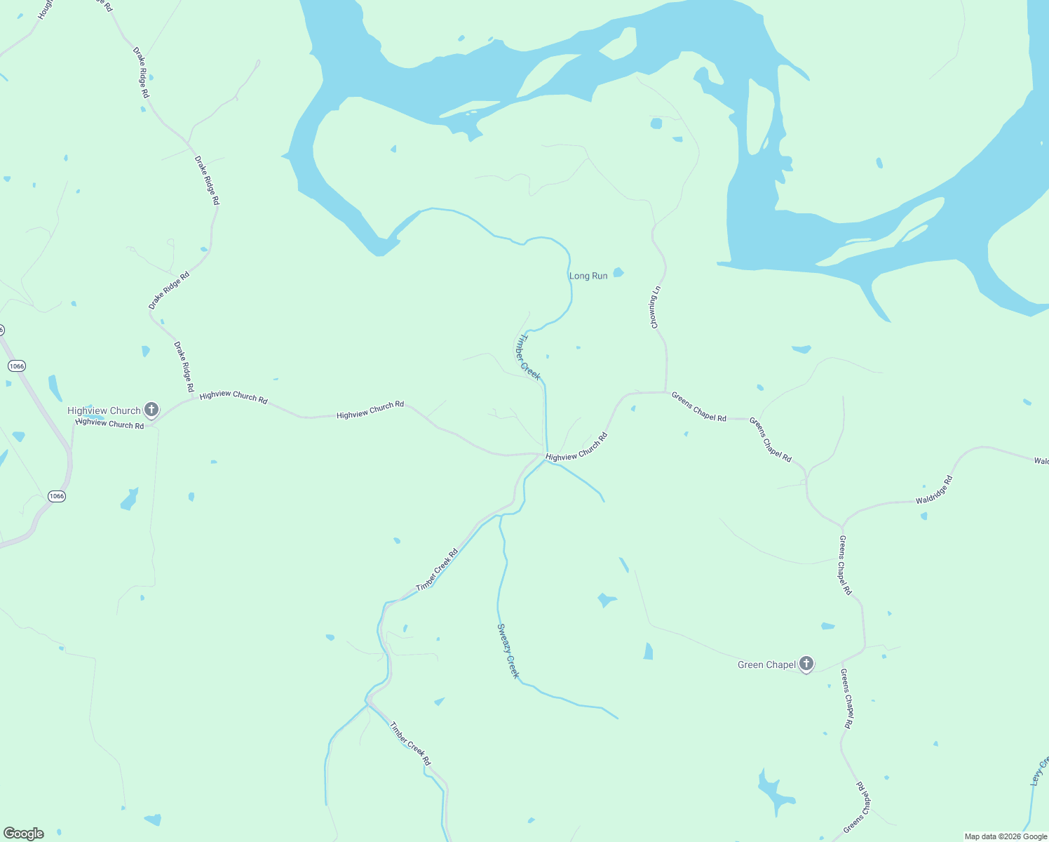 map of restaurants, bars, coffee shops, grocery stores, and more near 1712 Highview Church Road in Bloomfield