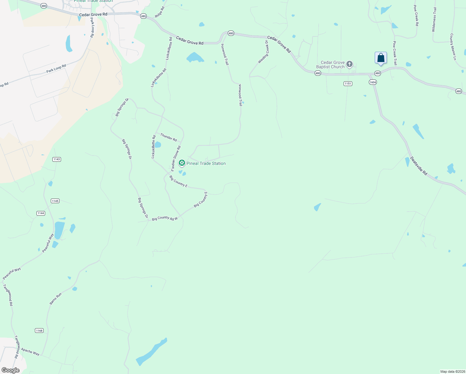 map of restaurants, bars, coffee shops, grocery stores, and more near 500 Ponderosa Place in Shepherdsville