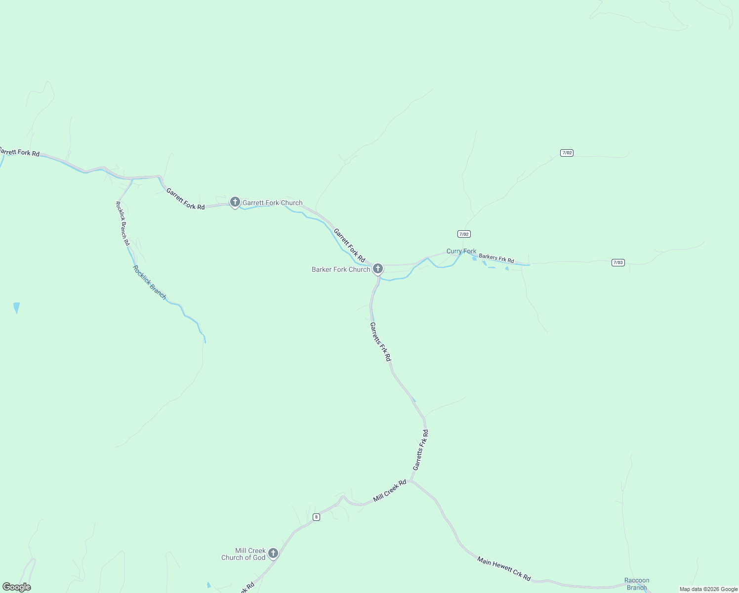 map of restaurants, bars, coffee shops, grocery stores, and more near 3680 Garrett's Fork Road in Chapmanville