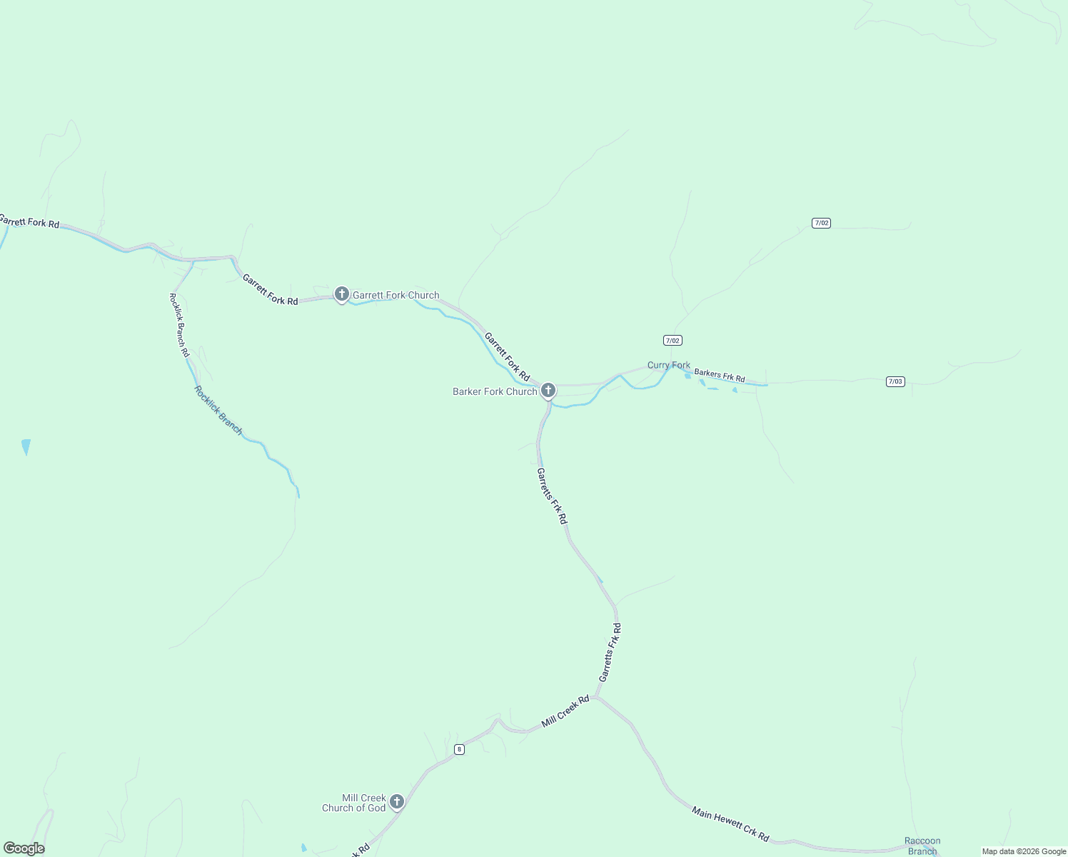 map of restaurants, bars, coffee shops, grocery stores, and more near 3680 Garrett's Fork Road in Chapmanville
