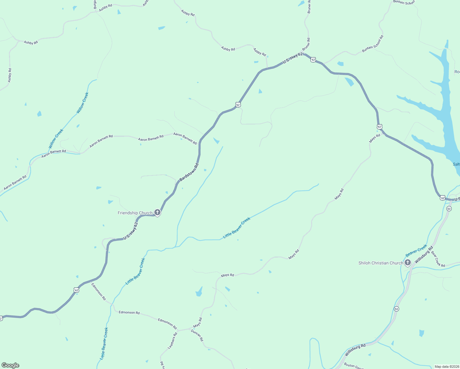 map of restaurants, bars, coffee shops, grocery stores, and more near in Ashbrook