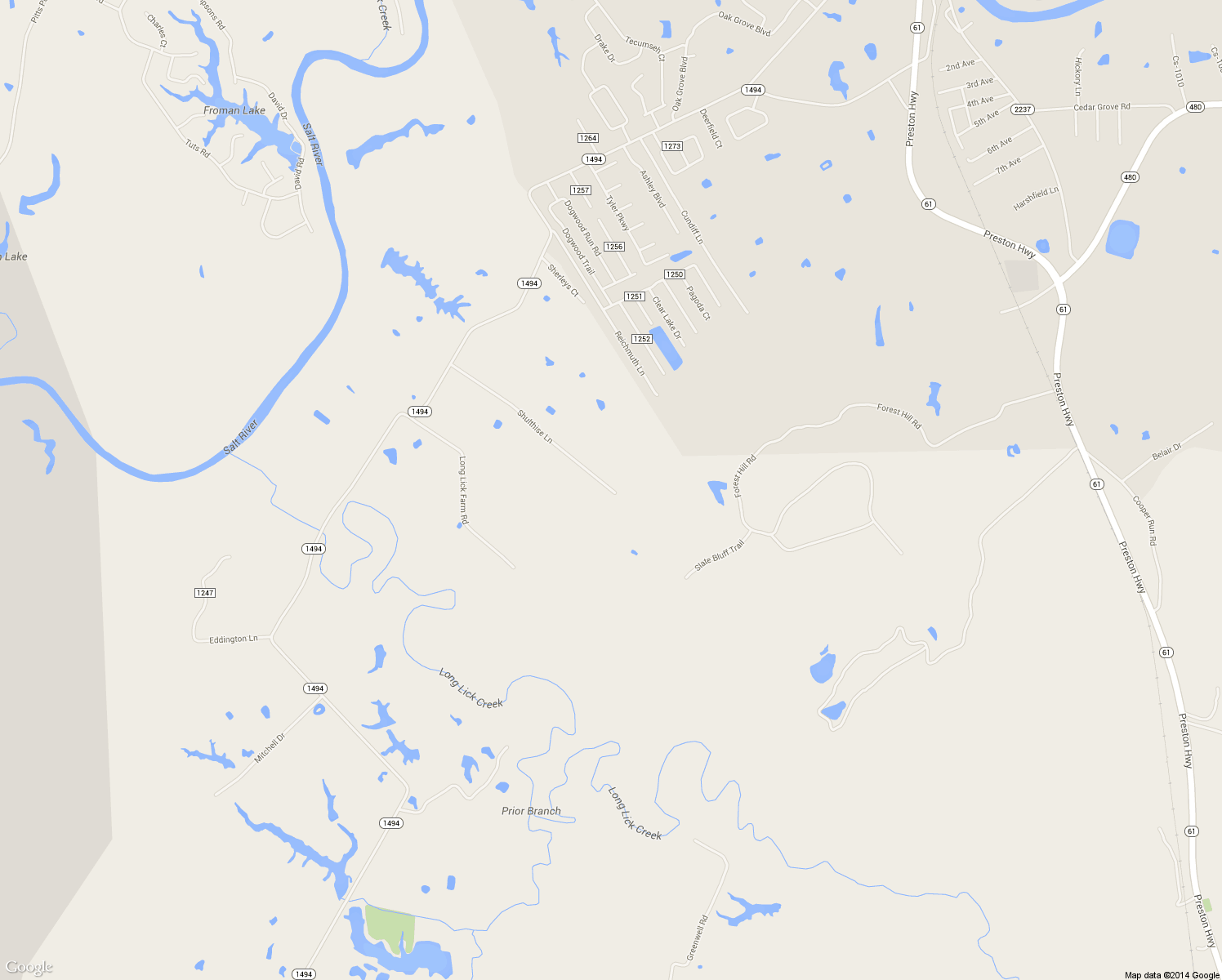 map of restaurants, bars, coffee shops, grocery stores, and more near 525 Shulthise Lane in Shepherdsville