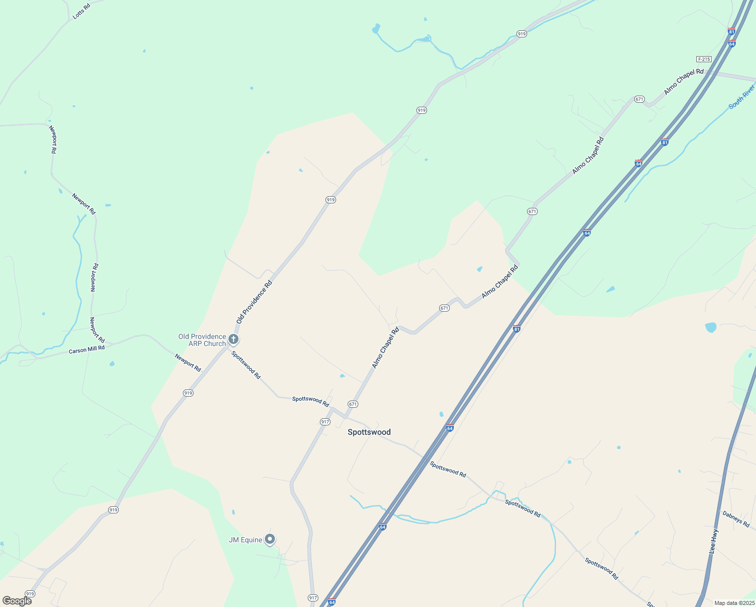 map of restaurants, bars, coffee shops, grocery stores, and more near 1167 Almo Chapel Road in Steeles Tavern