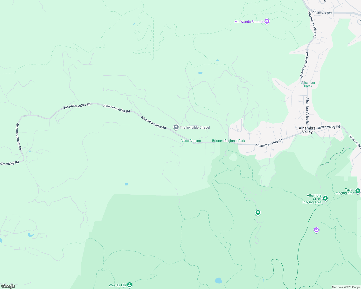 map of restaurants, bars, coffee shops, grocery stores, and more near 2-90 Alhambra Creek Road in Martinez