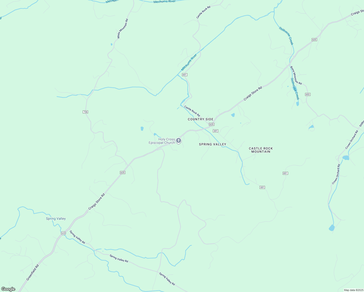 map of restaurants, bars, coffee shops, grocery stores, and more near 2513 Craigs Store Rd in Afton