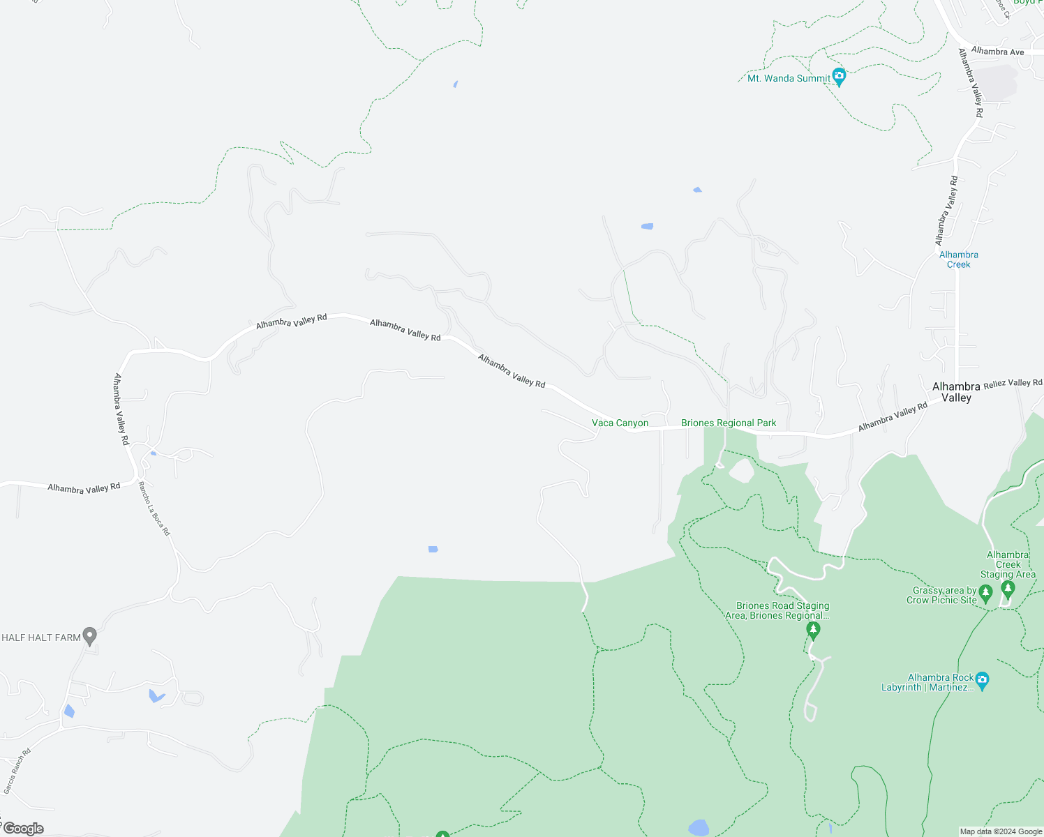 map of restaurants, bars, coffee shops, grocery stores, and more near 5433 Alhambra Valley Road in Martinez