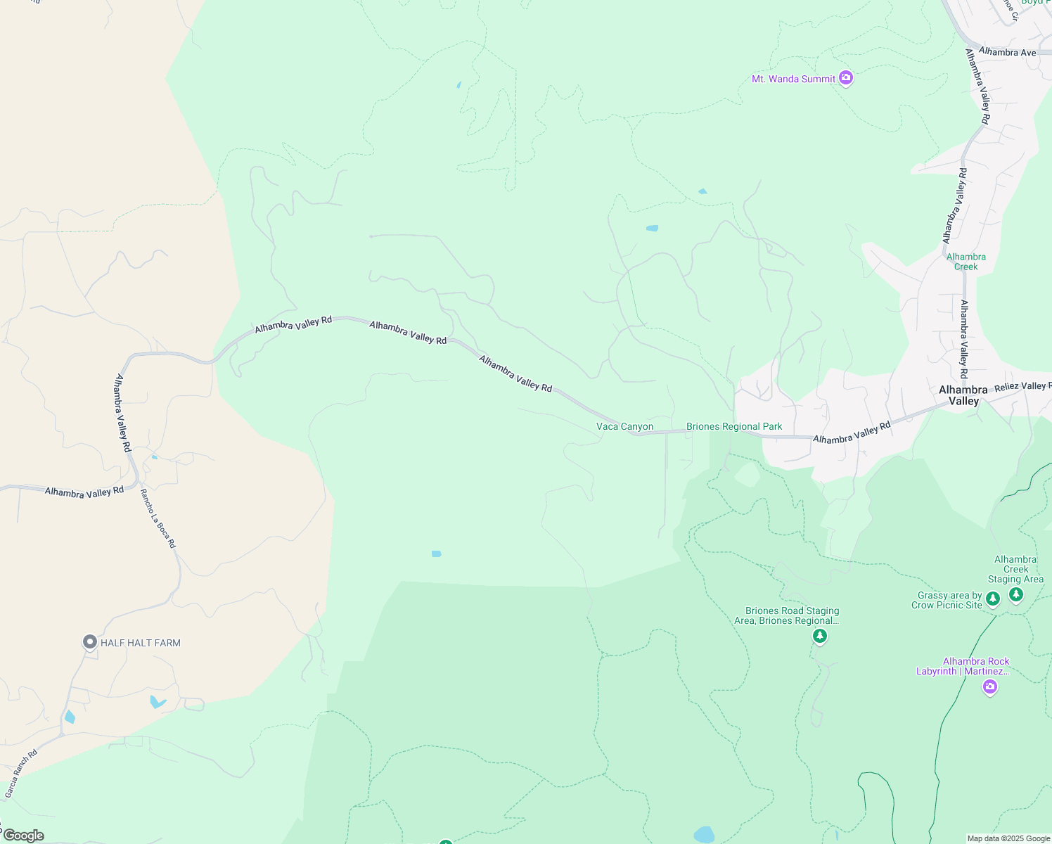 map of restaurants, bars, coffee shops, grocery stores, and more near 5433 Alhambra Valley Road in Martinez