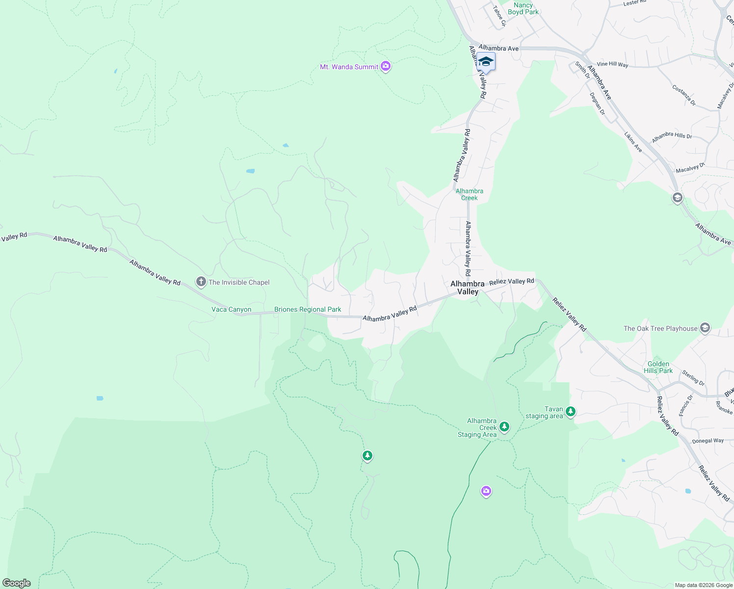 map of restaurants, bars, coffee shops, grocery stores, and more near 5278 Alhambra Valley Road in Martinez
