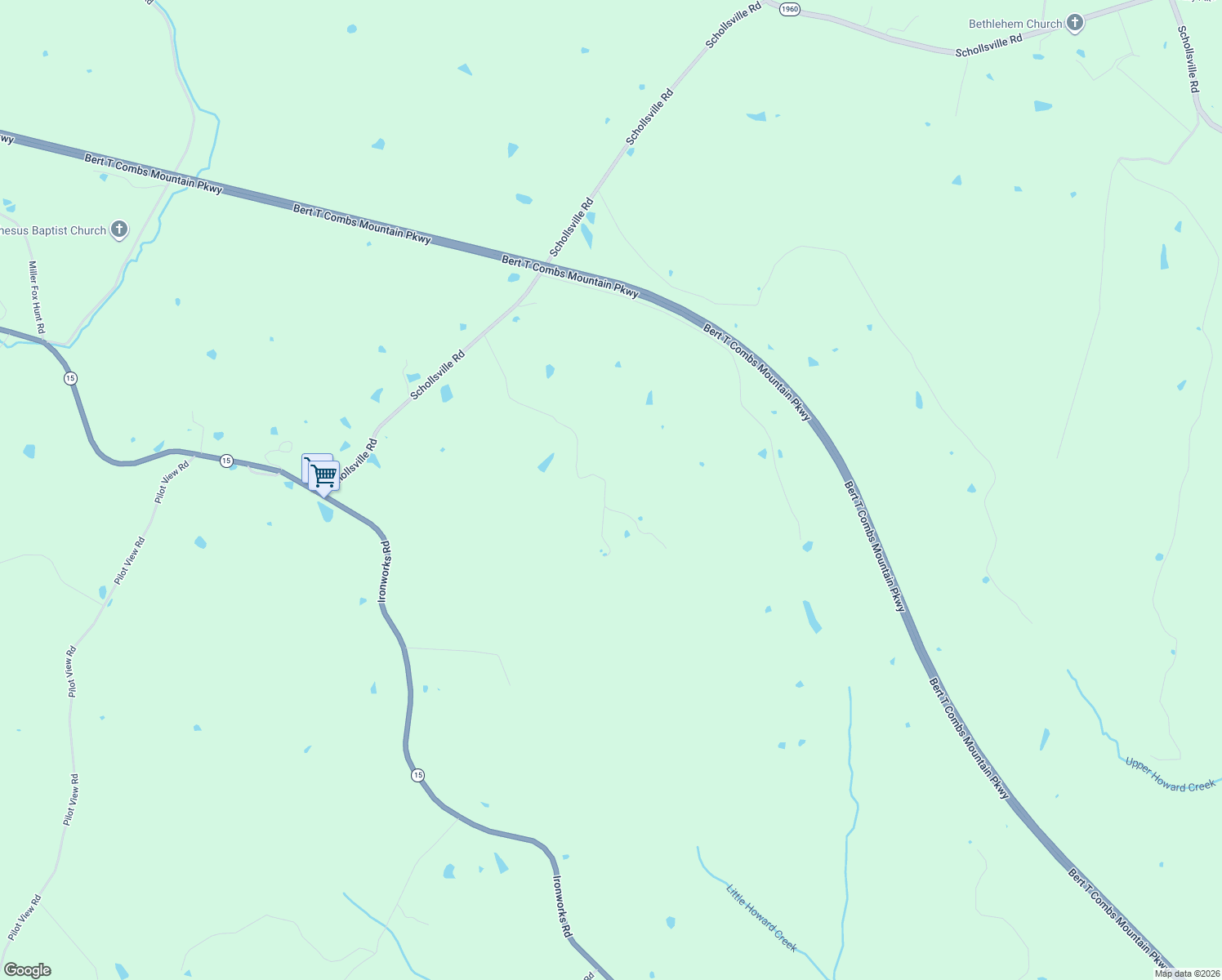 map of restaurants, bars, coffee shops, grocery stores, and more near Pilot Ridge Lane in Winchester