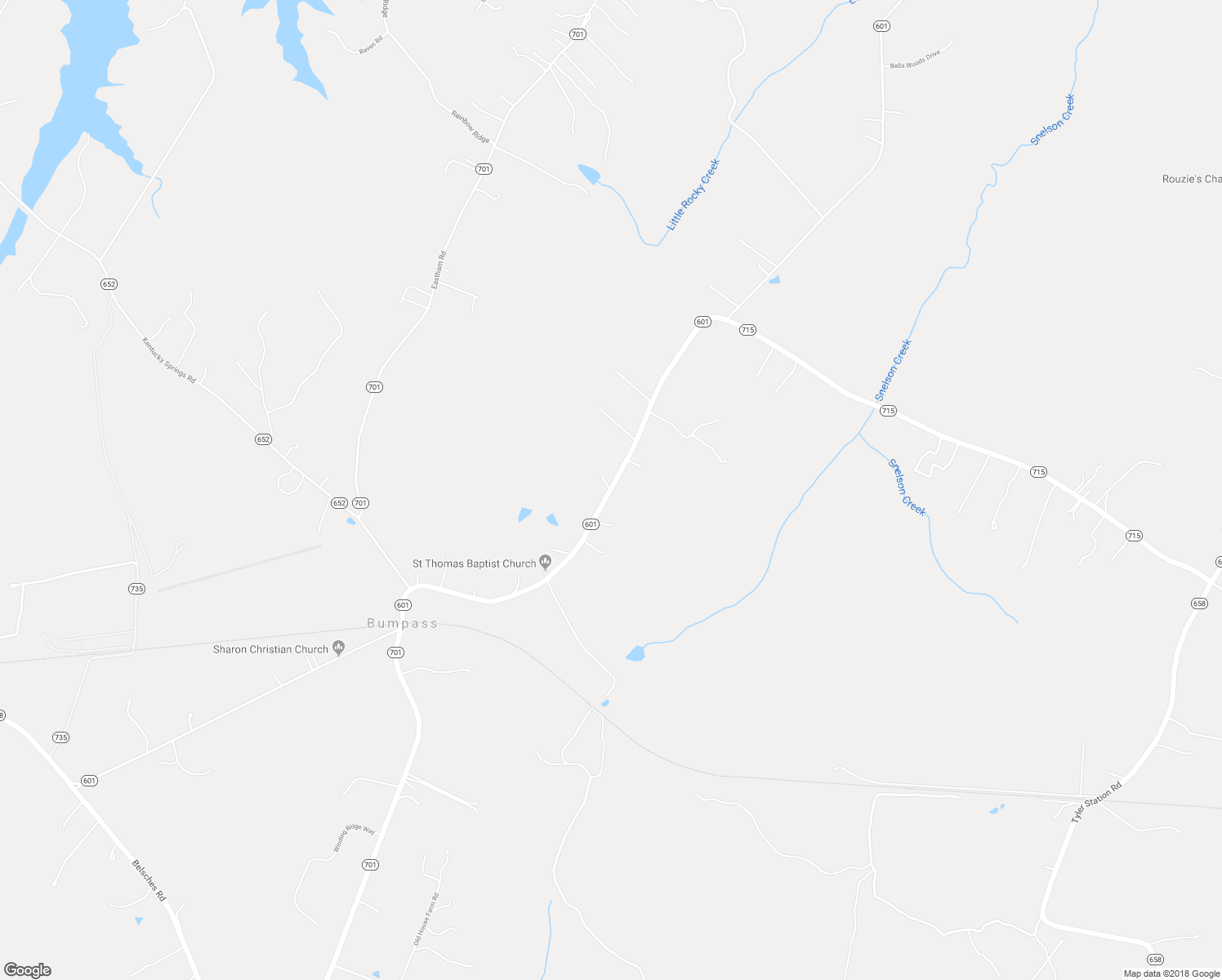 map of restaurants, bars, coffee shops, grocery stores, and more near 1888 Bumpass Road in Beaverdam