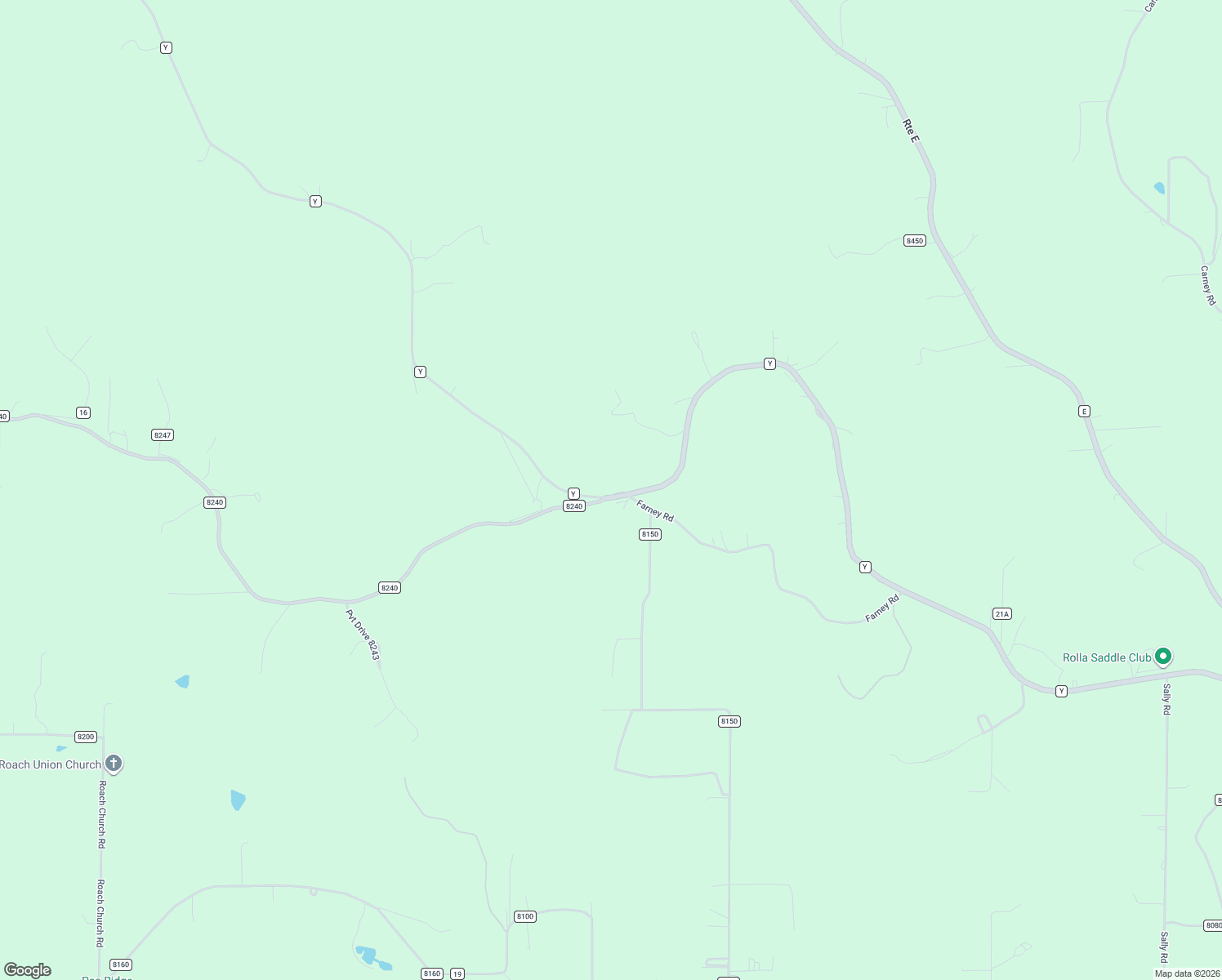 map of restaurants, bars, coffee shops, grocery stores, and more near 14525 State Route Y in Rolla