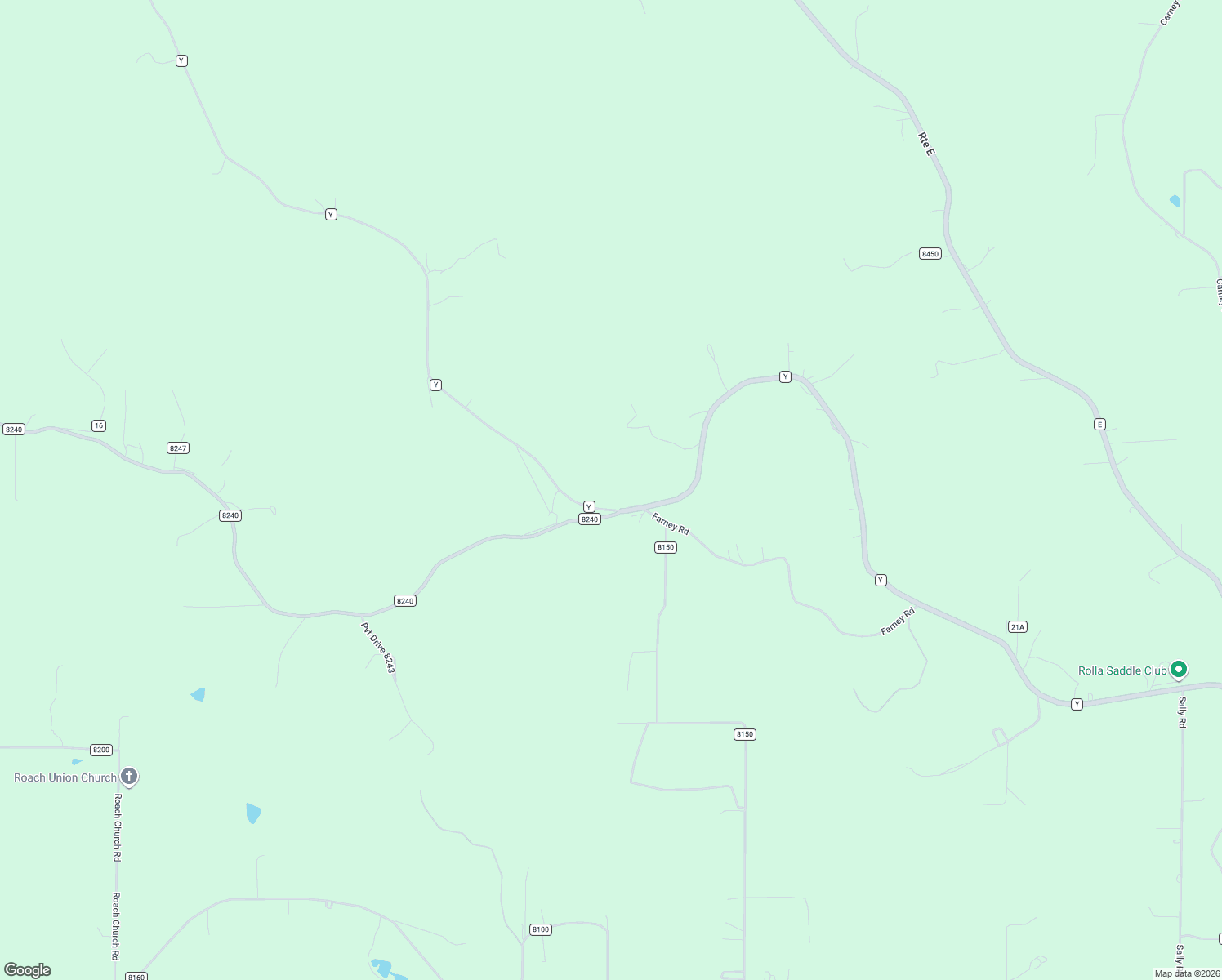 map of restaurants, bars, coffee shops, grocery stores, and more near 14525 State Route Y in Rolla