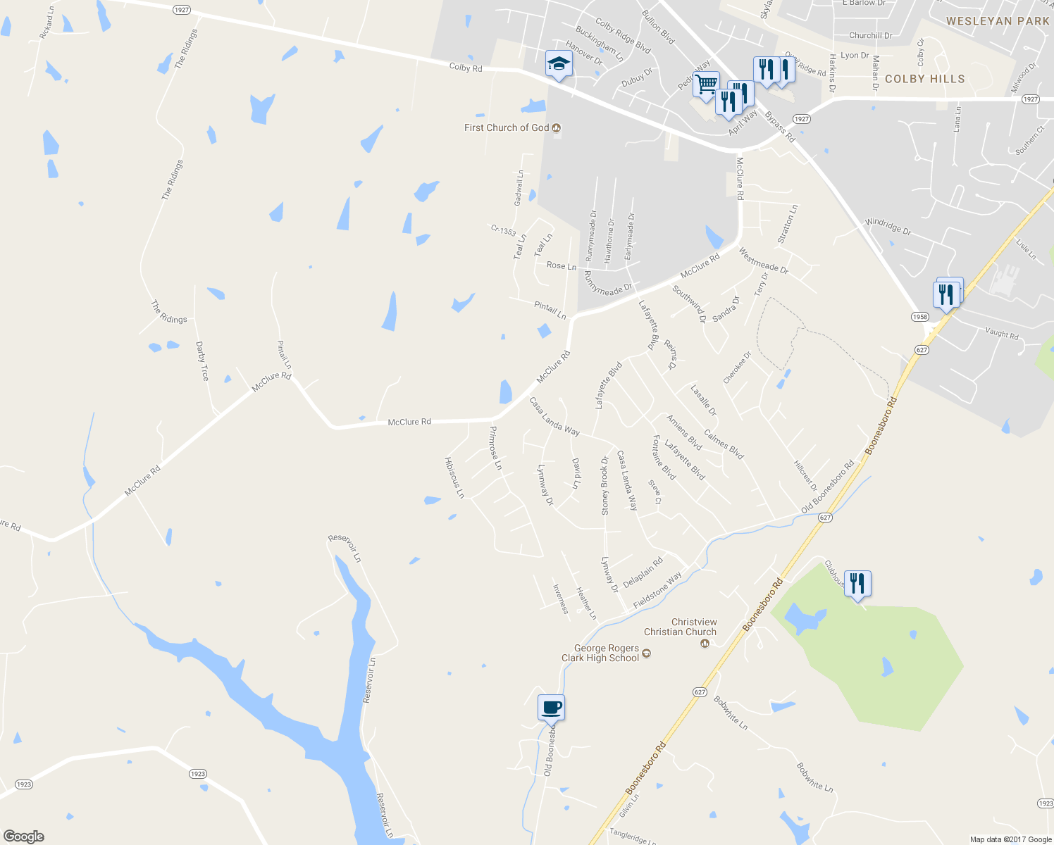 map of restaurants, bars, coffee shops, grocery stores, and more near 611 Gilbert Court in Winchester