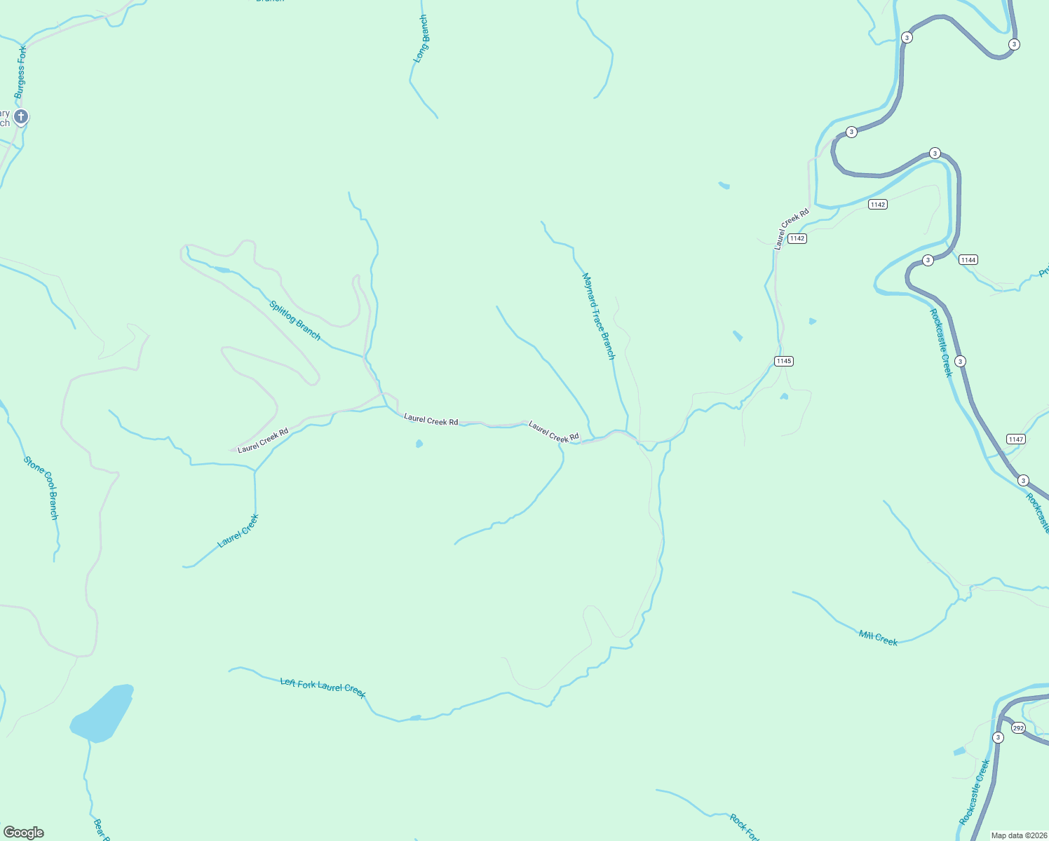 map of restaurants, bars, coffee shops, grocery stores, and more near Laurel Creek Road in Louisa