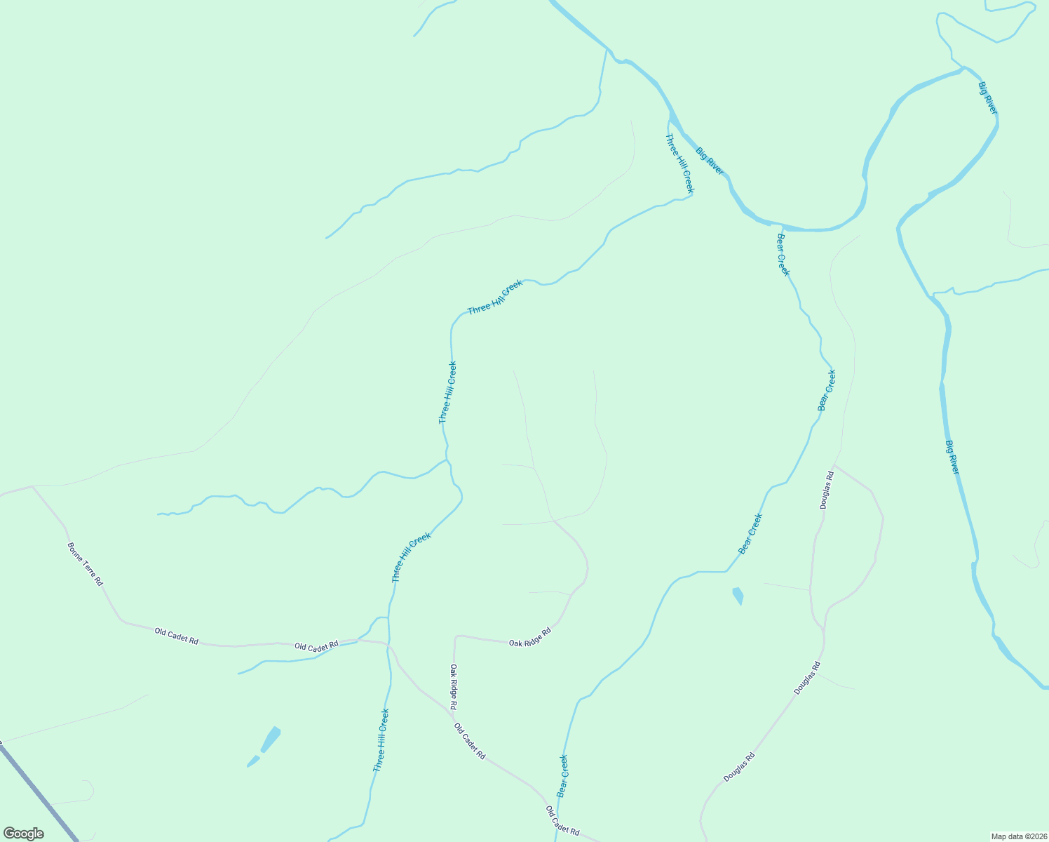 map of restaurants, bars, coffee shops, grocery stores, and more near 24 Oak Ridge Road in Bonne Terre
