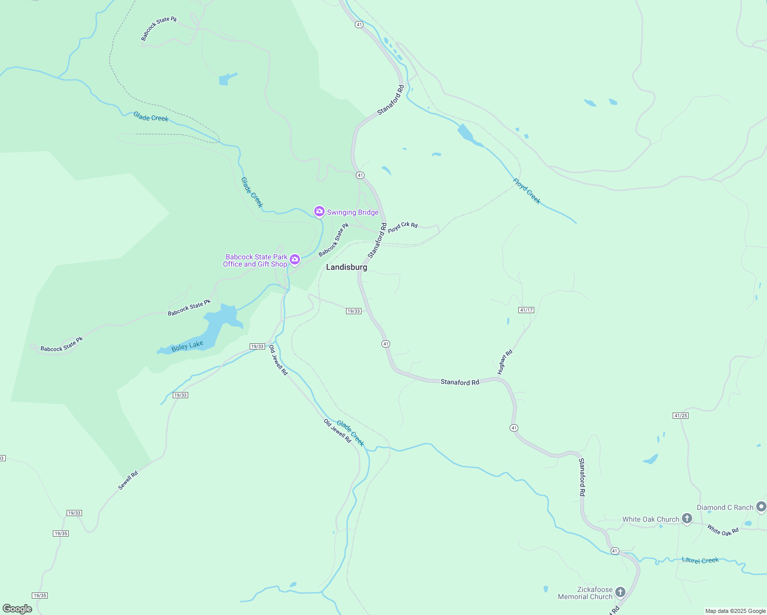 map of restaurants, bars, coffee shops, grocery stores, and more near 17816 Stanaford Road in Danese