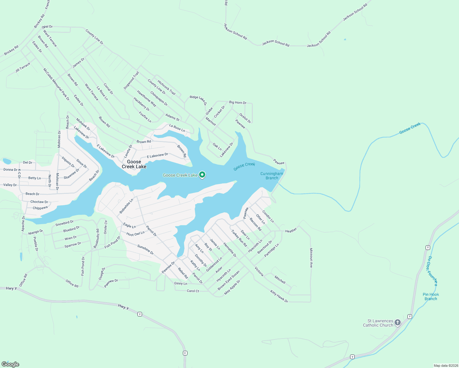 map of restaurants, bars, coffee shops, grocery stores, and more near 6733 Robin Lane in French Village