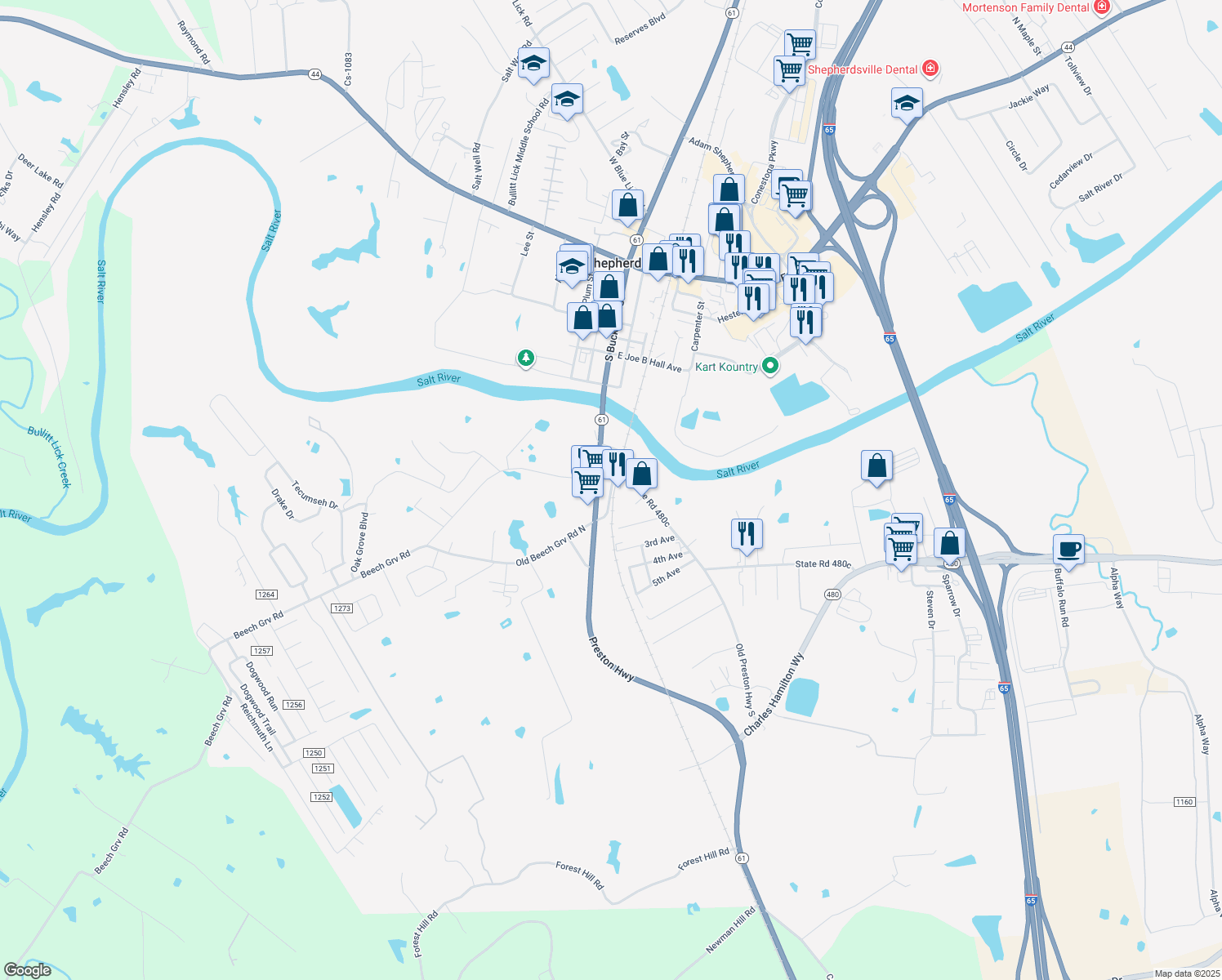 Old Beech Grove Road, Shepherdsville KY Walk Score