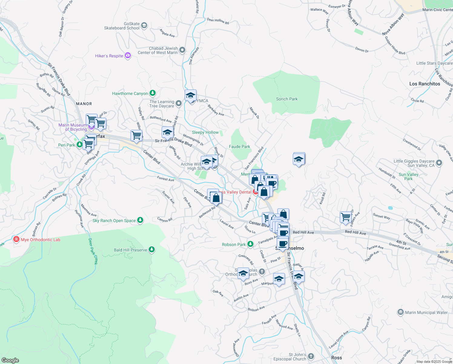 10 Taylor Street, San Anselmo CA Walk Score