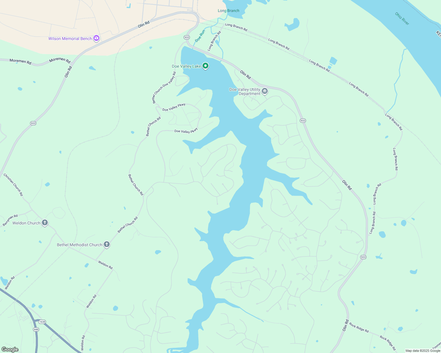 map of restaurants, bars, coffee shops, grocery stores, and more near Floradora Dr in Brandenburg