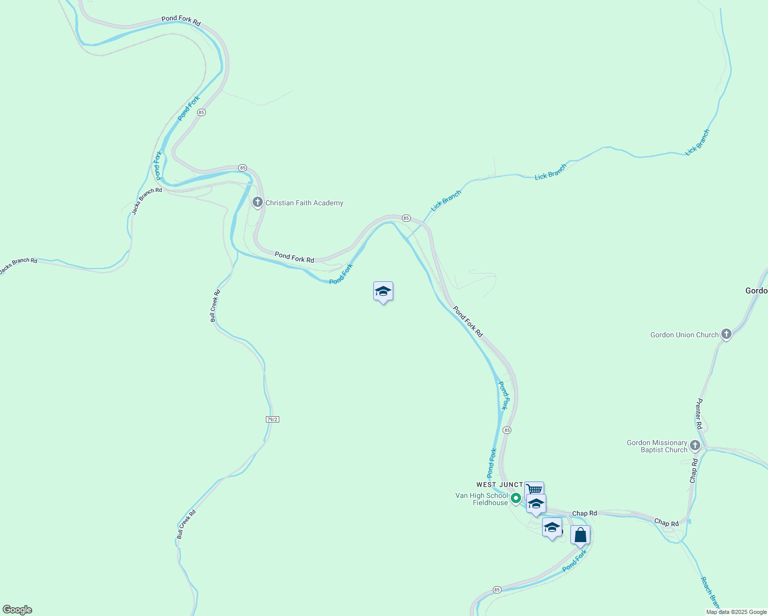 map of restaurants, bars, coffee shops, grocery stores, and more near in Van