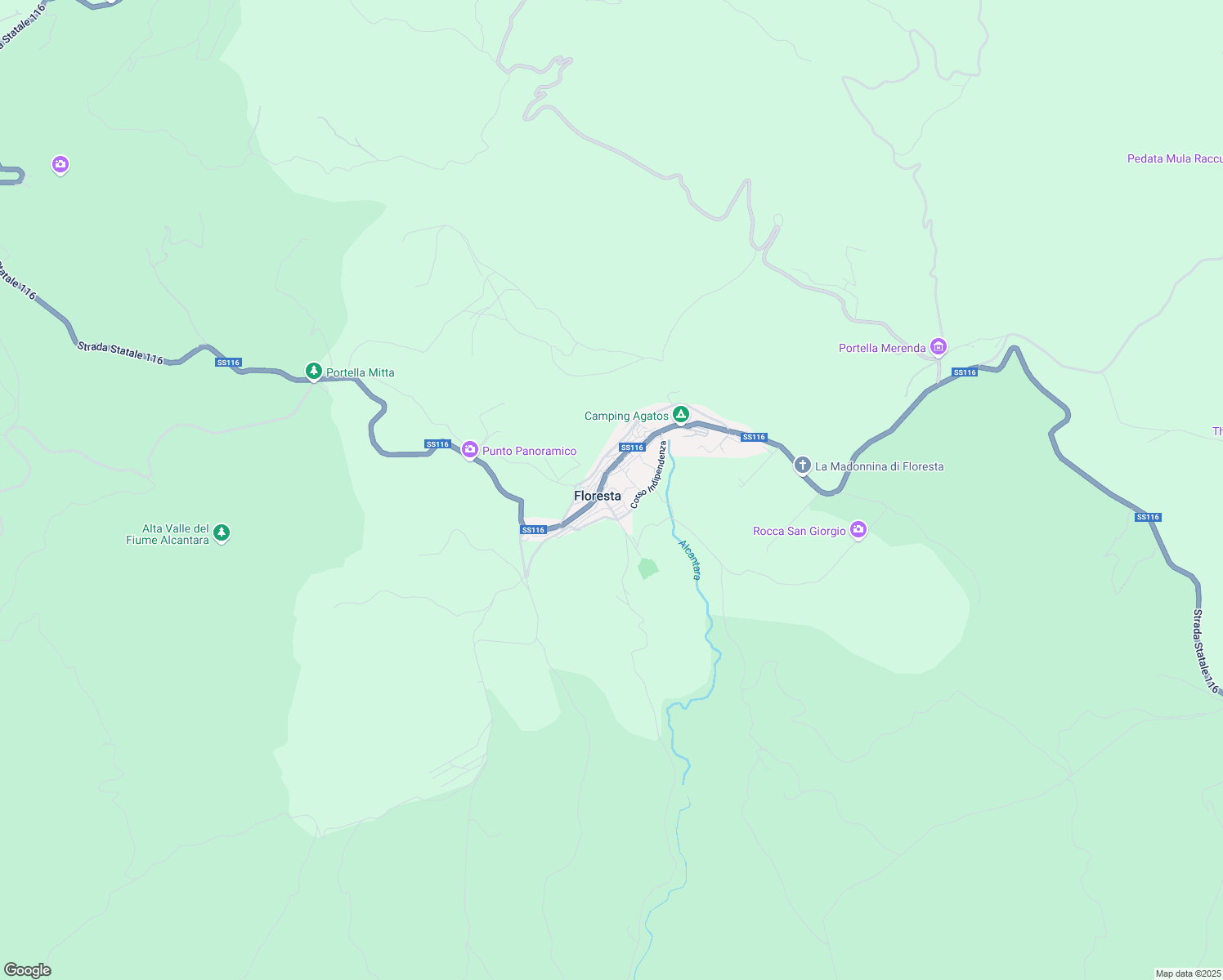 map of restaurants, bars, coffee shops, grocery stores, and more near 2 Via dalla Chiesa Carlo Alberto in Floresta