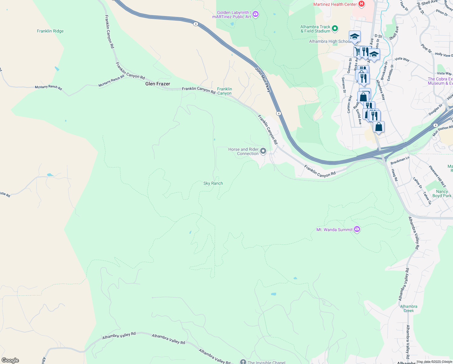 map of restaurants, bars, coffee shops, grocery stores, and more near in Pacheco