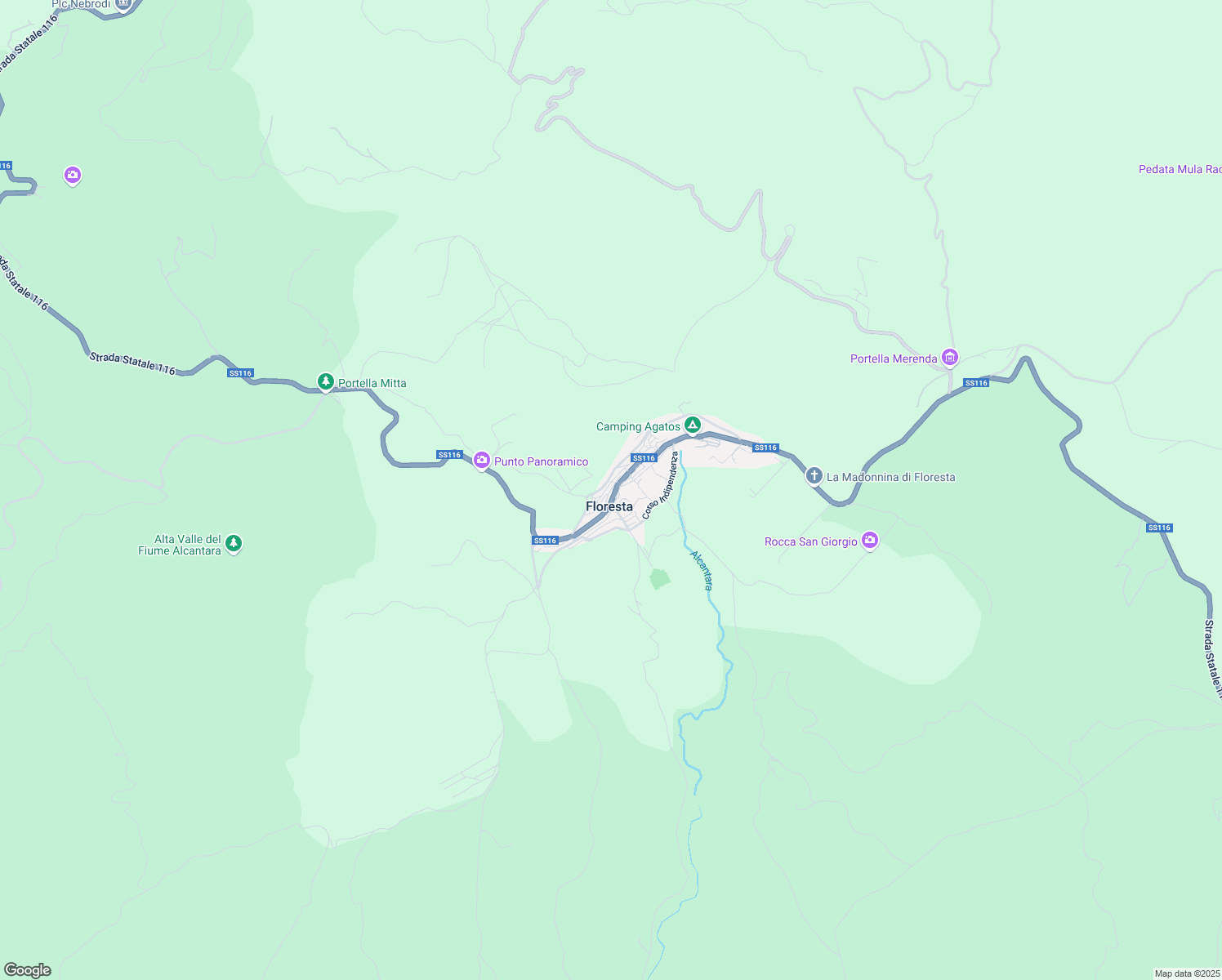 map of restaurants, bars, coffee shops, grocery stores, and more near 2 Via dalla Chiesa Carlo Alberto in Floresta