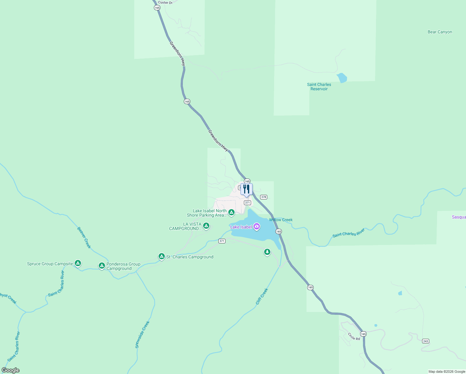 map of restaurants, bars, coffee shops, grocery stores, and more near 166-254 County Road 370 in Rye