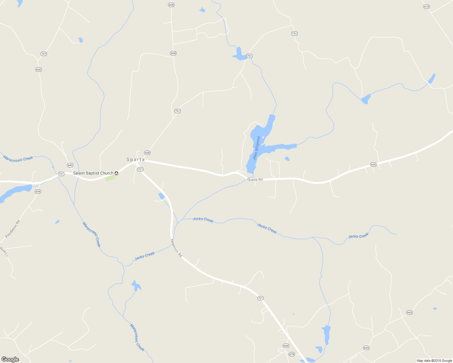 map of restaurants, bars, coffee shops, grocery stores, and more near 24500 Sparta Road in Caroline County