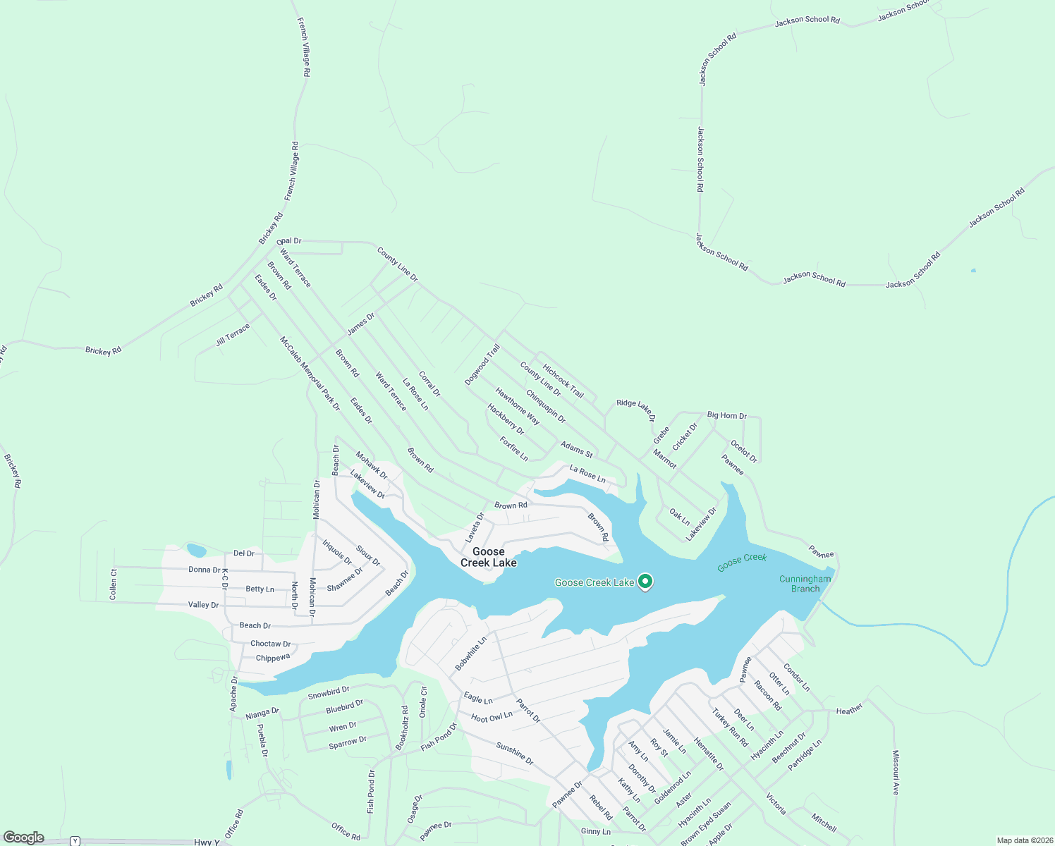 map of restaurants, bars, coffee shops, grocery stores, and more near 6485 Hackberry Drive in French Village