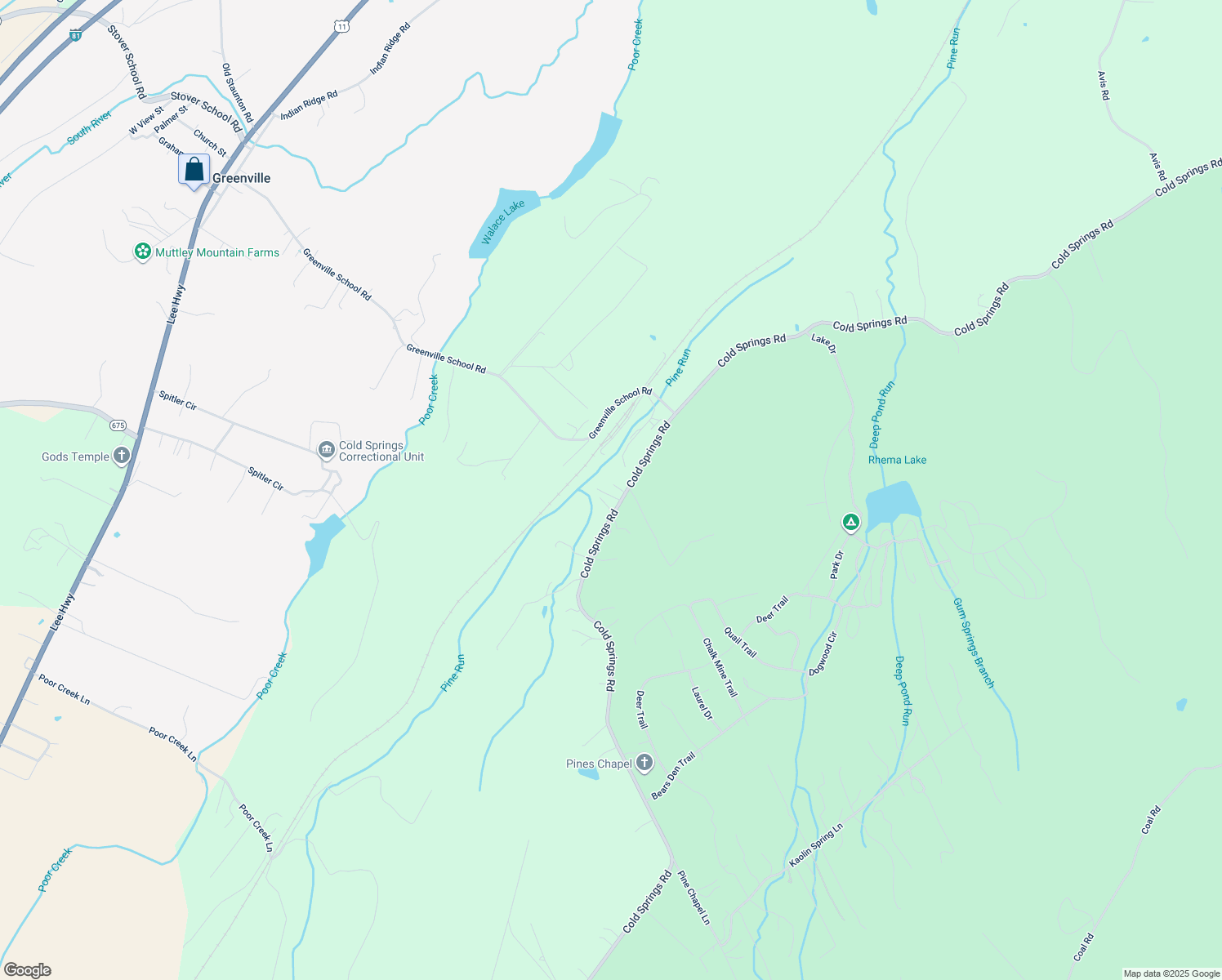 map of restaurants, bars, coffee shops, grocery stores, and more near 2851 Cold Springs Road in Greenville
