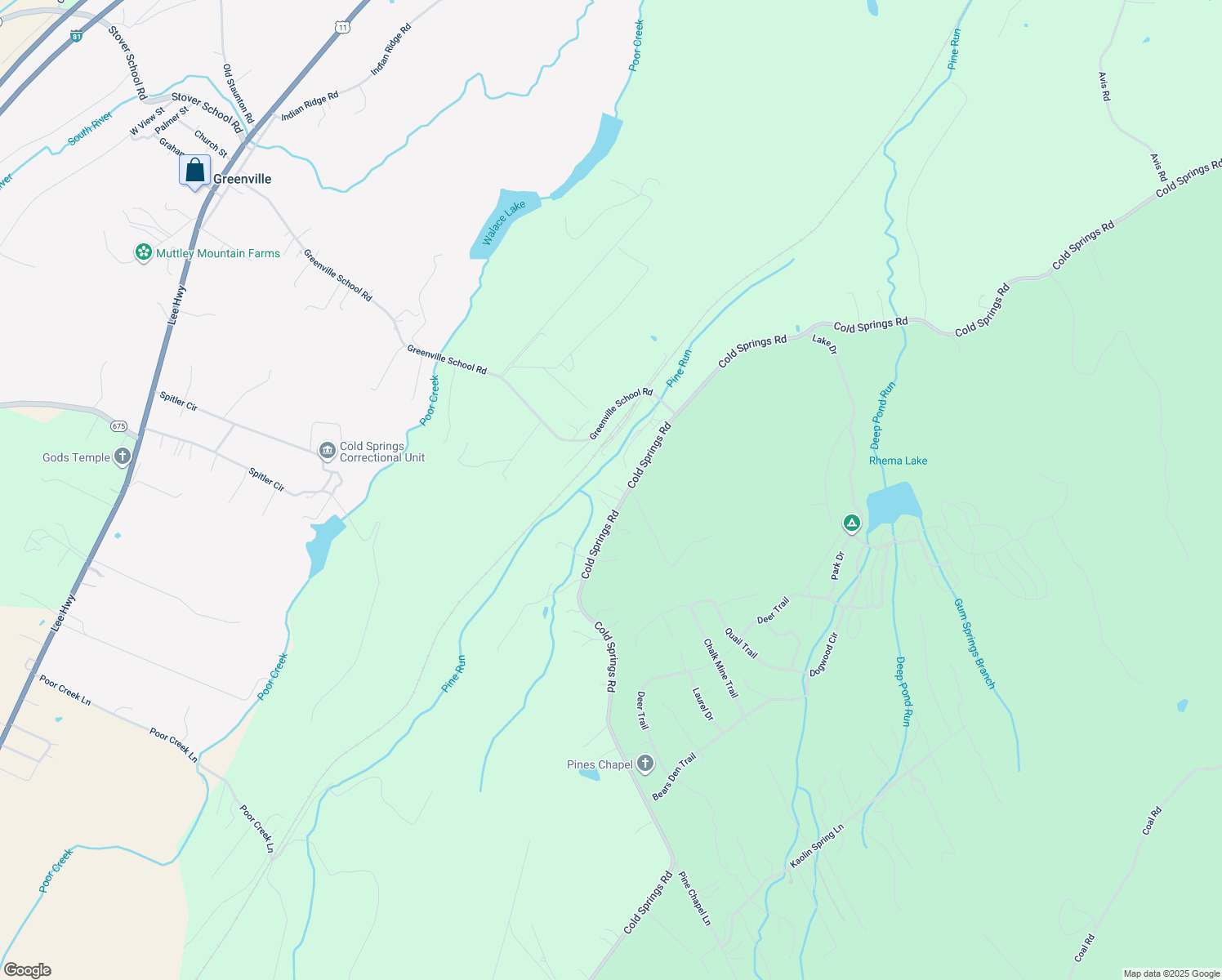 map of restaurants, bars, coffee shops, grocery stores, and more near 2851 Cold Springs Road in Greenville
