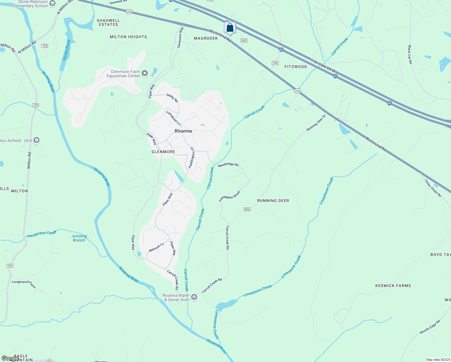 map of restaurants, bars, coffee shops, grocery stores, and more near 1843 Westerham Street in Keswick