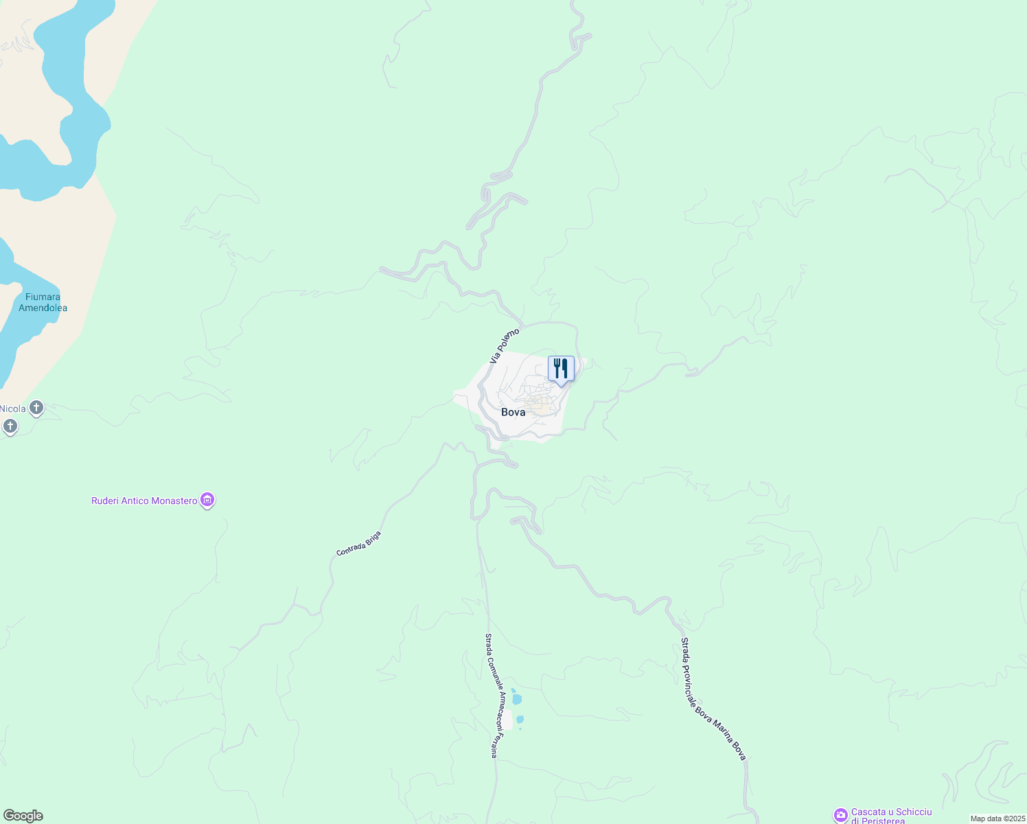 map of restaurants, bars, coffee shops, grocery stores, and more near in Metropolitan City of Reggio Calabria