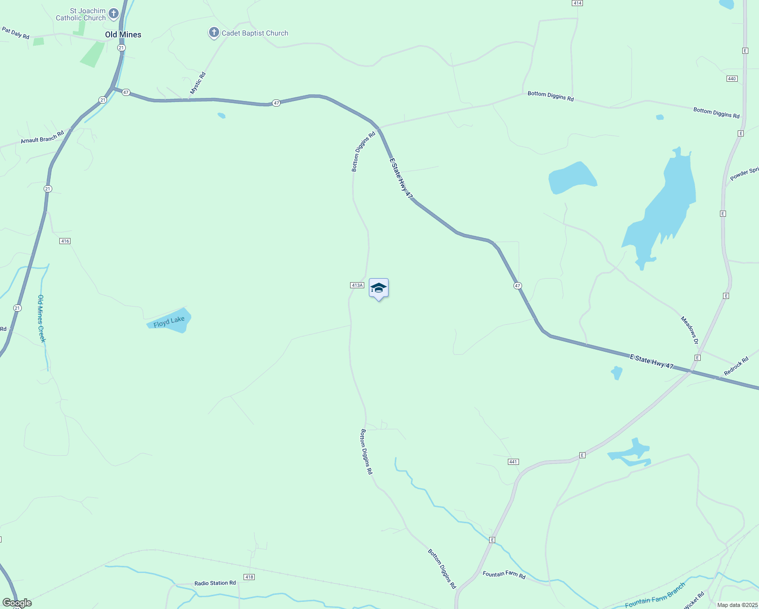 map of restaurants, bars, coffee shops, grocery stores, and more near in Cadet